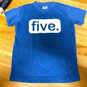 “five” Birthday shirt